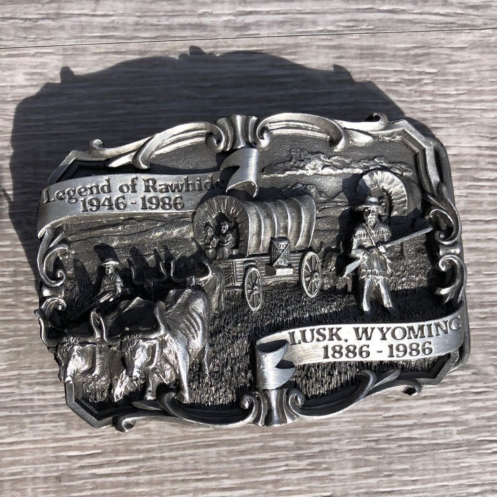 Legend of Rawhide Lusk Wyoming belt buckle